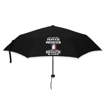 Je Suis Un Parrain Magicien Je Sais Faire La Bière - Parapluie standard - noir - Devant