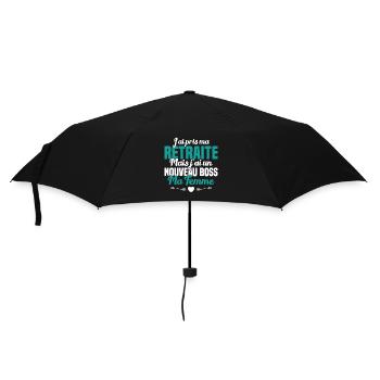 Cadeau Retraite Nouveau Boss Ma Femme - Parapluie standard - noir - Devant