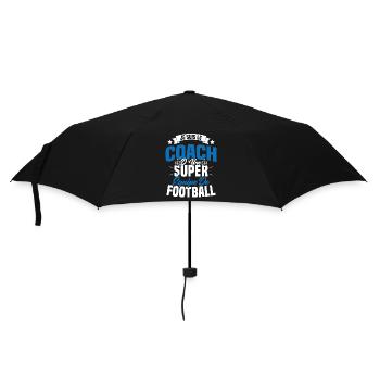 Je suis le coach d'une super équipe de football - Parapluie standard - noir - Devant