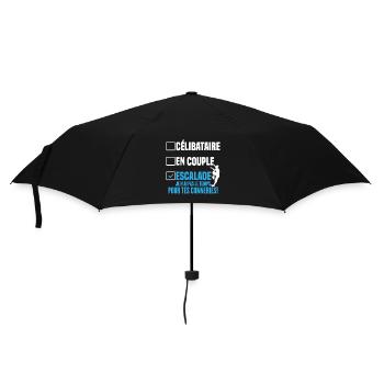 Escalade Célibataire En Couple Cadeau Humour - Parapluie standard - noir - Devant
