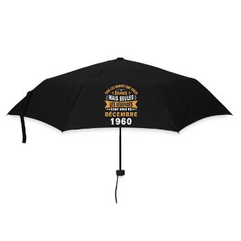 Les légendes sont nées en Décembre 1960 - Parapluie standard - noir - Devant
