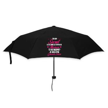 Tu as deviné je vais être grande soeur Humour - Parapluie standard - noir - Devant