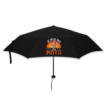 Je Peux Pas J'ai Moto Motard Cadeau de Noël - Parapluie standard - noir - Devant