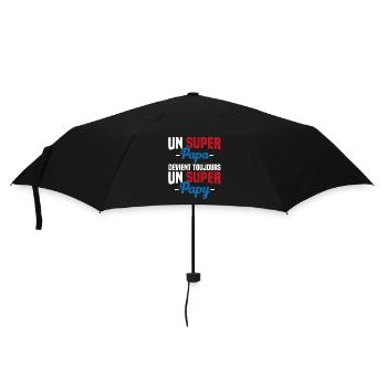 Super papa devient toujours un super papy Cadeau - Parapluie standard - noir - Devant