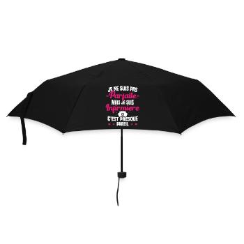 Pas parfaite mais je suis Infirmière Cadeau - Parapluie standard - noir - Devant