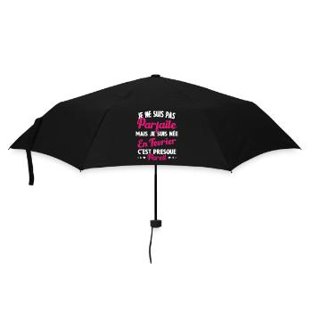 Pas parfaite mais je suis née en Février Cadeau - Parapluie standard - noir - Devant