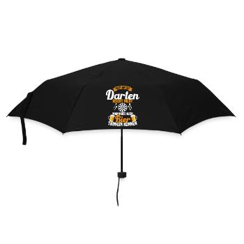 Bière et Fléchettes Drôle de cadeau - Parapluie standard - noir - Devant