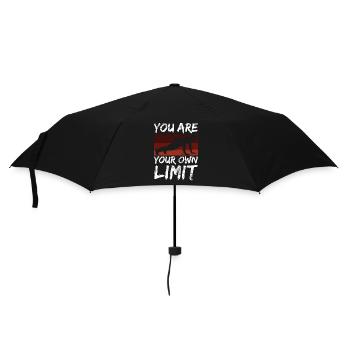 Calisthenics Sport you are your limit mindset - Umbrella (small) - black - Front