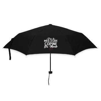J'ai la Meilleure Copine du Monde idée Cadeau - Parapluie standard - noir - Devant