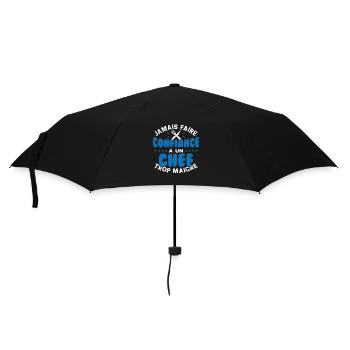 Jamais faire confiance à un chef trop maigre - Parapluie standard - noir - Devant