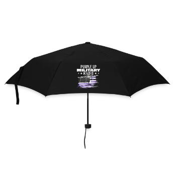 Purple Up For Military Kids - Regenschirm (klein) - Schwarz - Vorne