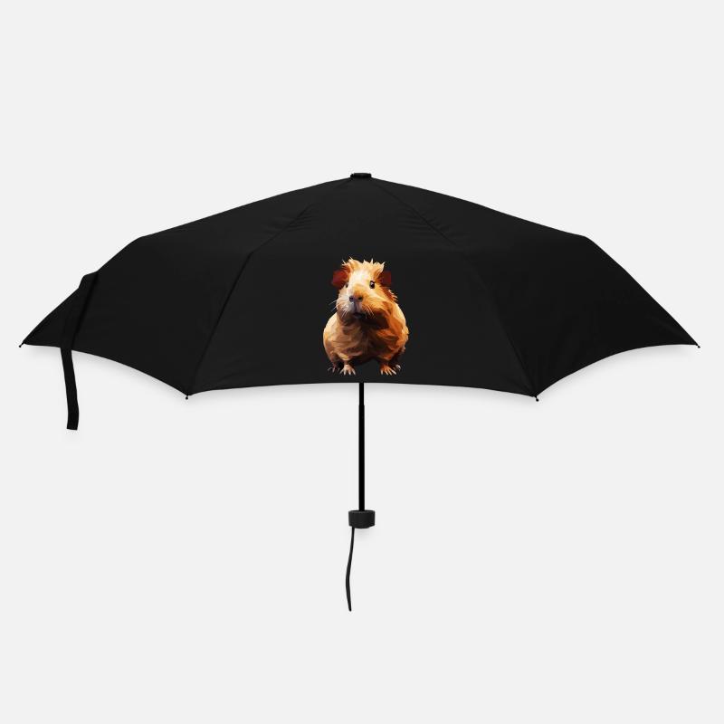 Cochon d’Inde dans le style polygonal - Parapluie standard - noir