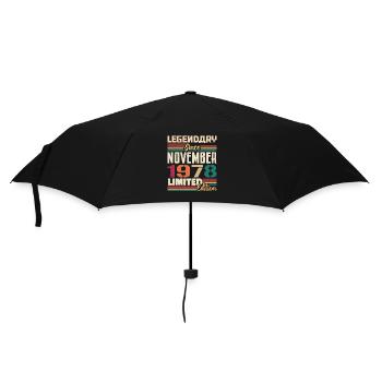 Légendaire depuis novembre 1978 - Cadeau 1978 - Parapluie standard - noir - Devant