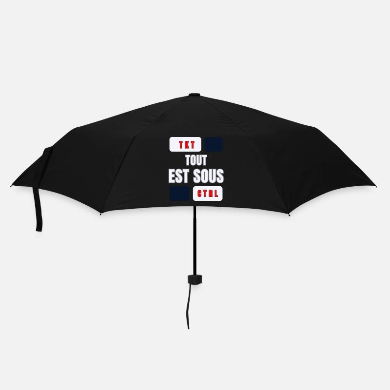EVERYTHING UNDER CONTROL - Umbrella (small) - black