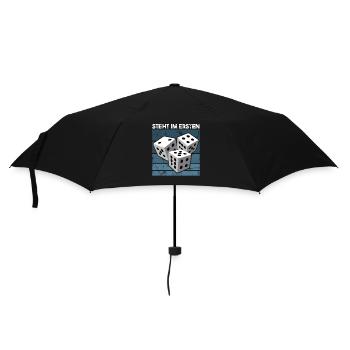 Schocken Heißt das Spiel Würfelspiel Bier trinken - Regenschirm (klein) - Schwarz - Vorne