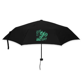 Play in the Dirt Bike Motocross Men and Boys - Umbrella (small) - black - Front