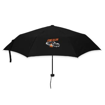 Funny Autocross Cone Killer Motorsport Race Drivin - Umbrella (small) - black - Front