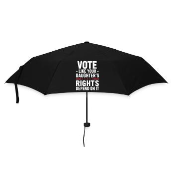 Vote like your Daughter's Rights depends on it - Umbrella (small) - black - Front