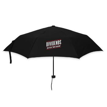 Lustige finanzielle Unabhängigkeit von Dividendeninvestoren - Regenschirm (klein) - Schwarz - Vorne