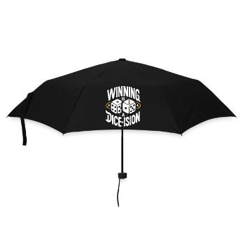 Jeu de société Geeks drôle de dicton Dice Roll Pun - Parapluie standard - noir - Devant