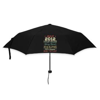 Gift July 2012 Anniversary July 2012 Birthday - Umbrella (small) - black - Front