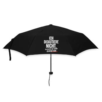 I don't argue I explain why I'm right - Umbrella (small) - black - Front
