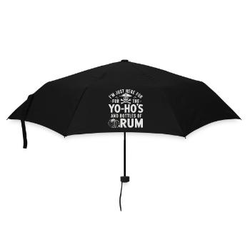 Je suis juste ici pour les Yo-Ho’s et les bouteilles de rhum Sea - Parapluie standard - noir - Devant