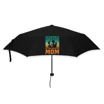 Mon joueur de jeux vidéo préféré m’appelle maman - Parapluie standard - noir - Devant