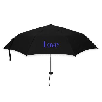 ICH LIEBE DICH. LIEBE. PAAR. ICH HABE GERADE GEHEIRATET. Junggesellinnenabschied - Regenschirm (klein) - Schwarz - Vorne