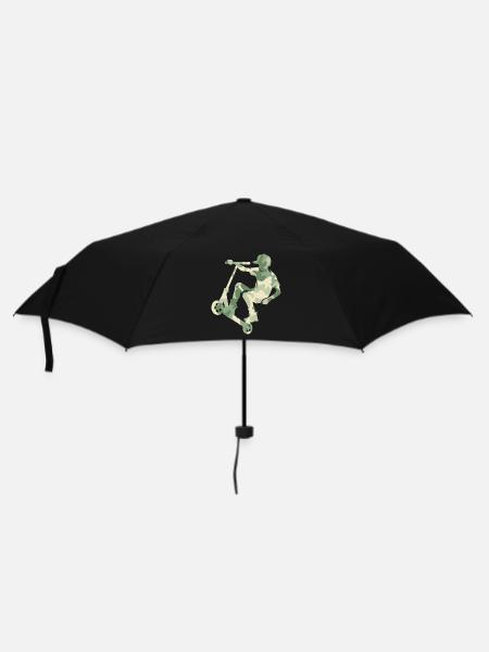 Camouflage Rider Scooter Teens - Regenschirm (klein) - Schwarz