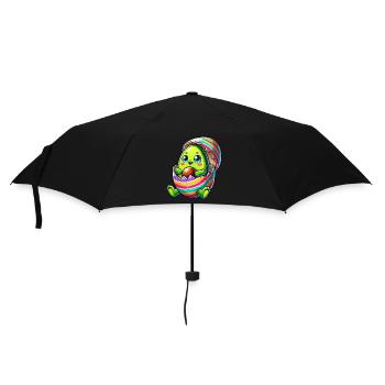 Sweet Avocado Easter Egg Cartoon Bowl Colorful - Umbrella (small) - black - Front