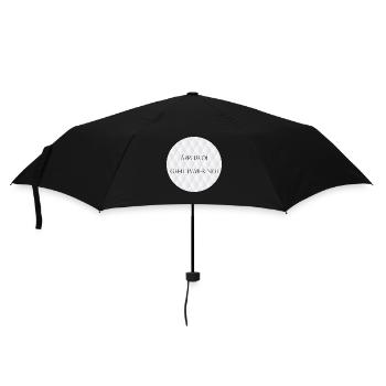 Äppelwoi geht immer Noi - Hessisch Spruch - Regenschirm (klein) - Schwarz - Vorne