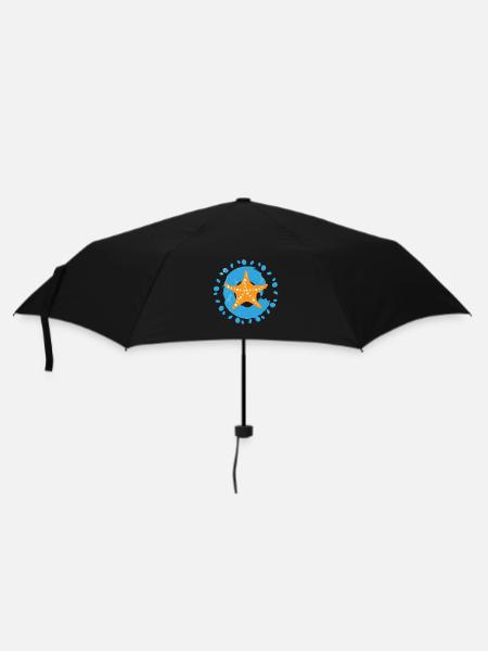 Étoile de mer lors d’une explosion océanique - Parapluie standard - noir