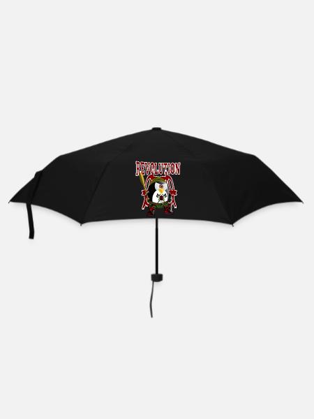 Pinguin, Revolution - Regenschirm (klein) - Schwarz