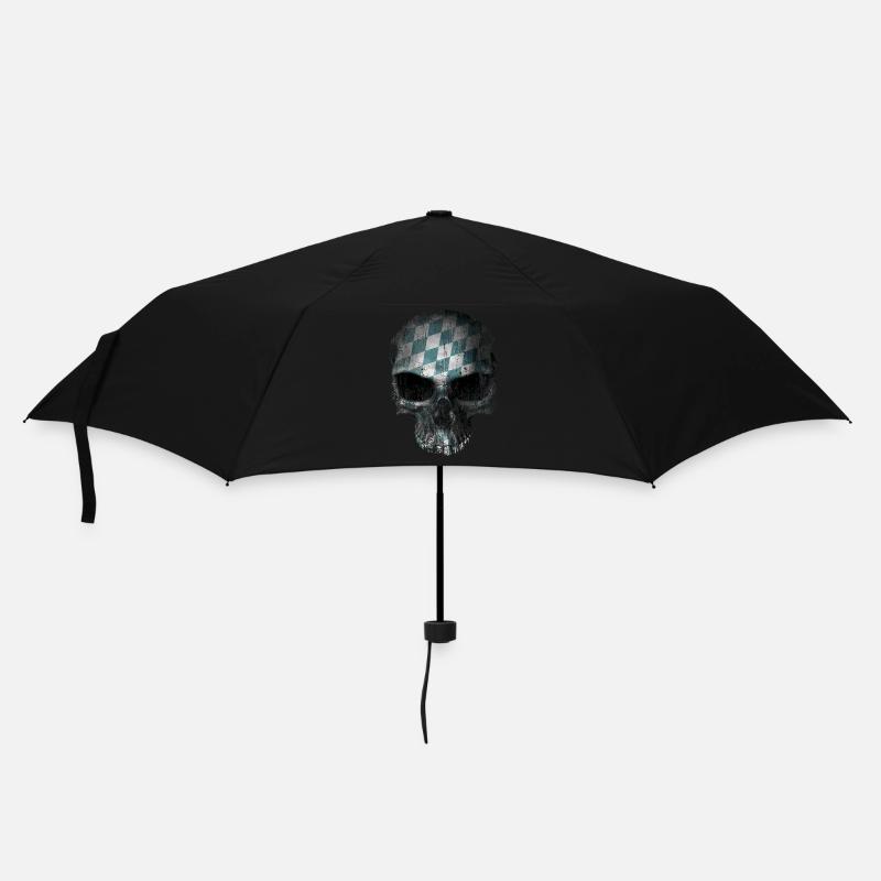 Bavarian skull - Regenschirm (klein) - Schwarz