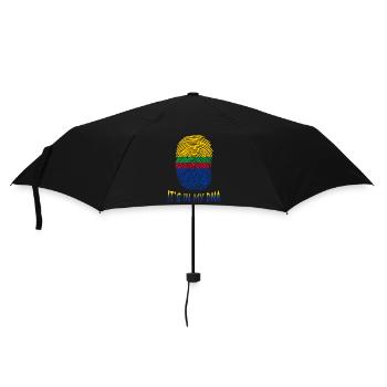 T-Shirt-Flagge von Appingedam es ist in meiner DNA - Regenschirm (klein) - Schwarz - Vorne