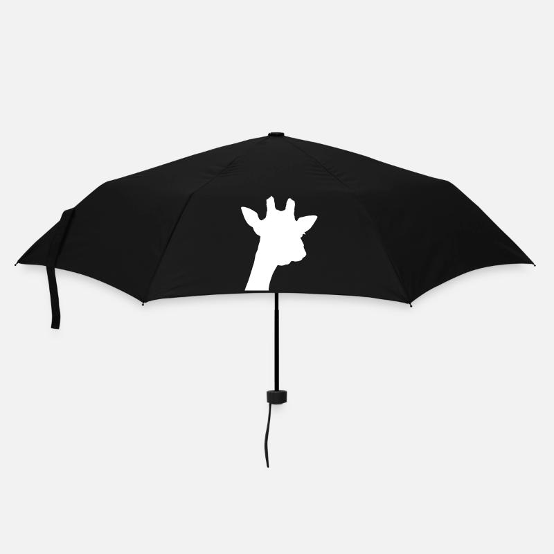 giraffe blanc - Parapluie standard - noir