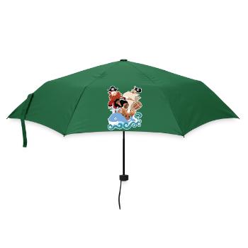 The pirate Barbarossa - Umbrella (small) - bottlegreen - Front