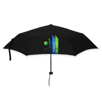Schule ist cool - Regenschirm (klein) - Schwarz - Vorne