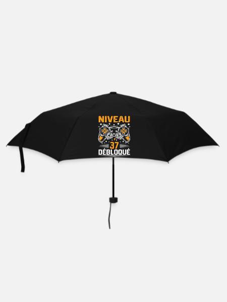 Niveau 37 débloqué / Anniversaire 37 ans gamer - Parapluie standard - noir