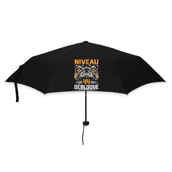 Niveau 44 débloqué / Anniversaire 44 ans gamer - Parapluie standard - noir - Devant