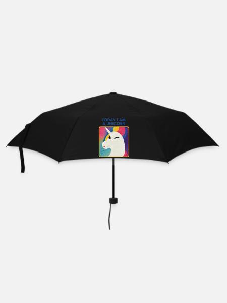 Unicorn with Motto – Unique Design - Umbrella (small) - black