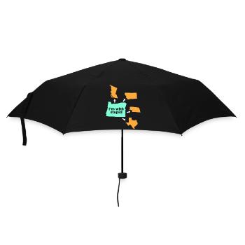 Lustiges Oregon Design für stolze Oregonianer - Regenschirm (klein) - Schwarz - Vorne