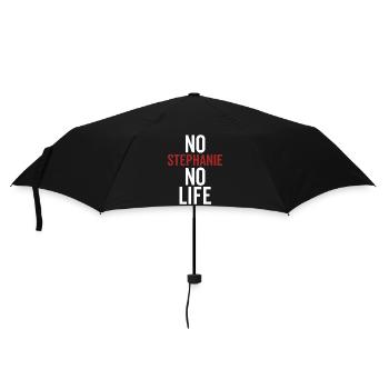 Pas de Stéphanie Pas de vie - Parapluie standard - noir - Devant