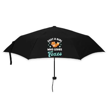 Fox foxes - Umbrella (small) - black - Front