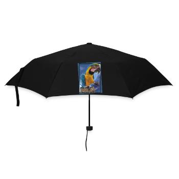 The blue and yellow macaw - Umbrella (small) - black - Front