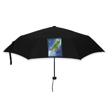 Der edle Ara - Regenschirm (klein) - Schwarz - Vorne