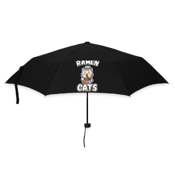 Ramen and cats - Umbrella (small) - black - Front