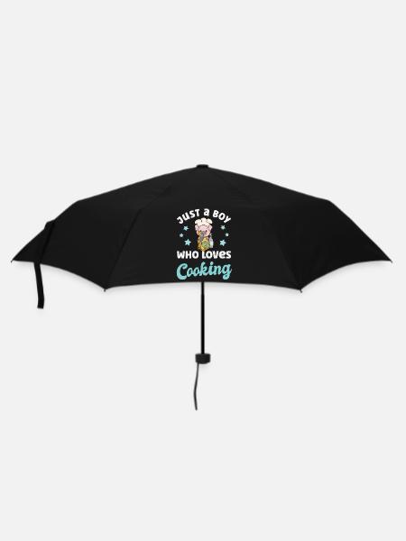 Koch Kochen - Regenschirm (klein) - Schwarz