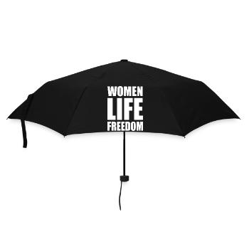 Women life freedom - Regenschirm (klein) - Schwarz - Vorne